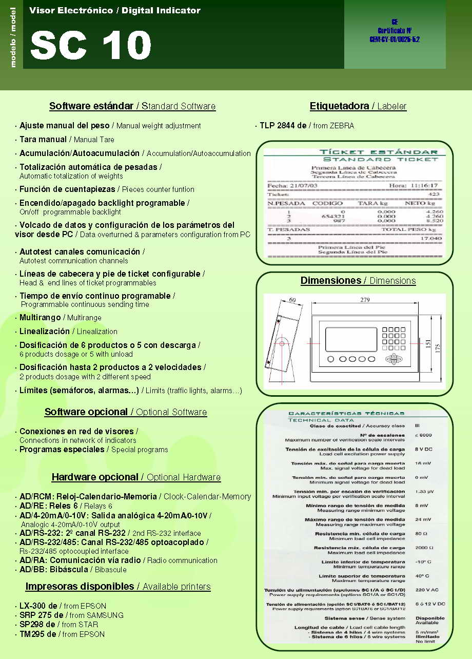 SC-10 稱(chēng)重顯示儀表技術(shù)參數(shù)圖2