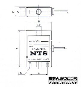 日本NTS  LRK-2KN稱重傳感器的產(chǎn)品尺寸